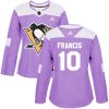 Dámské NHL Pittsburgh Penguins dresy 10 Ron Francis Authentic Nachový Adidas Fights Cancer Practice
