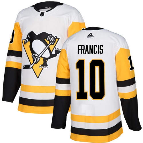 Dětské NHL Pittsburgh Penguins dresy 10 Ron Francis Authentic Bílý Adidas Venkovní