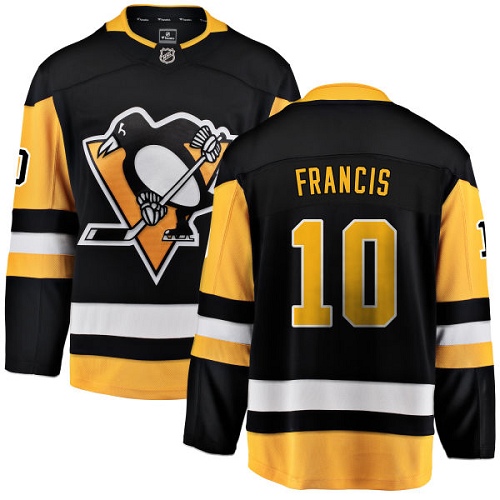 Pánské NHL Pittsburgh Penguins dresy 10 Ron Francis Breakaway Černá Fanatics Branded Domácí