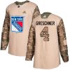 Pánské NHL New York Rangers dresy 4 Ron Greschner Authentic Camo Adidas Veterans Day Practice