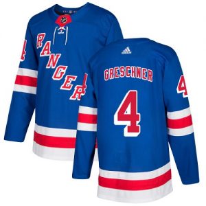 Pánské NHL New York Rangers dresy 4 Ron Greschner Authentic Kuninkaallisen modrá Adidas Domácí