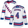 Pánské NHL New York Rangers dresy 4 Ron Greschner Authentic Bílý Adidas Venkovní