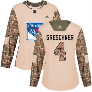 Dámské NHL New York Rangers dresy 4 Ron Greschner Authentic Camo Adidas Veterans Day Practice