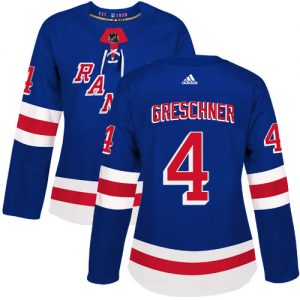 Dámské NHL New York Rangers dresy 4 Ron Greschner Authentic královská modrá Adidas Domácí