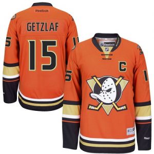 Dětské NHL Anaheim Ducks dresy 15 Ryan Getzlaf Authentic Oranžový Reebok Alternativní hokejové dresy
