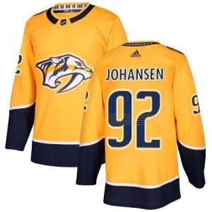 Pánské NHL Nashville Predators dresy 92 Ryan Johansen Authentic Zlato Adidas Domácí