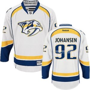 Dětské NHL Nashville Predators dresy 92 Ryan Johansen Authentic Bílý Reebok Venkovní hokejové dresy