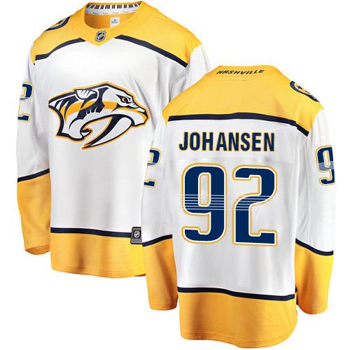 Pánské NHL Nashville Predators dresy 92 Ryan Johansen Breakaway Bílý Fanatics Branded Venkovní