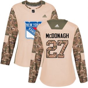 Dámské NHL New York Rangers dresy 27 Ryan McDonagh Authentic Camo Adidas Veterans Day Practice