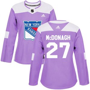 Dámské NHL New York Rangers dresy 27 Ryan McDonagh Authentic Nachový Adidas Fights Cancer Practice