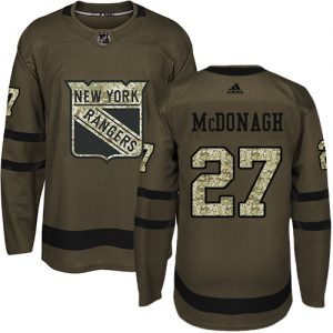 Dětské NHL New York Rangers dresy 27 Ryan McDonagh Authentic Zelená Adidas Salute to Service