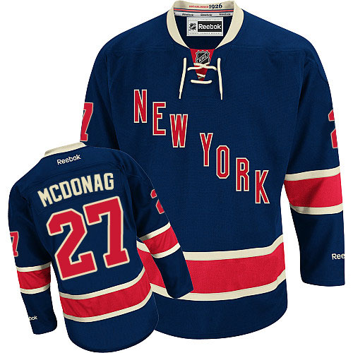 Dětské NHL New York Rangers dresy 27 Ryan McDonagh Authentic Námořnická modrá Reebok Alternativní hokejové dresy