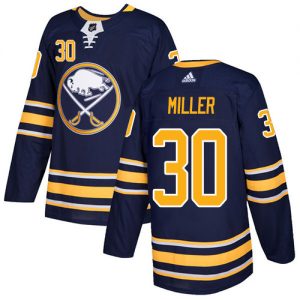 Dětské NHL Buffalo Sabres dresy 30 Ryan Miller Authentic Námořnická modrá Adidas Domácí