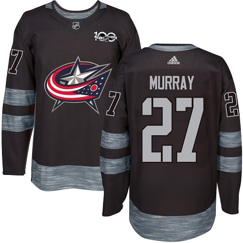 Pánské NHL Columbus Blue Jackets dresy 27 Ryan Murray Authentic Černá Adidas 1917 2017 100th Anniversary