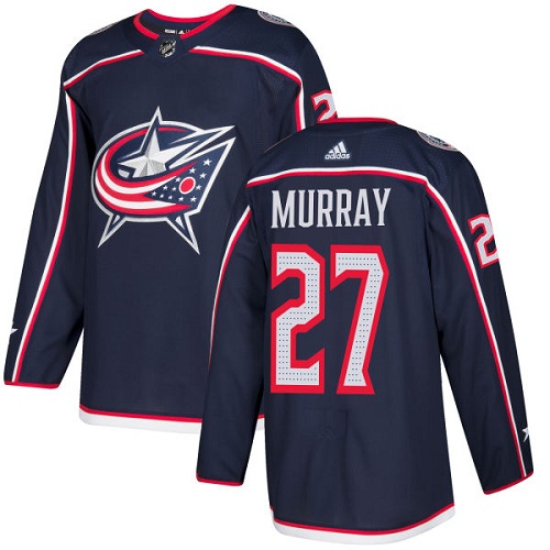 Pánské NHL Columbus Blue Jackets dresy 27 Ryan Murray Authentic Námořnická modrá Adidas Domácí