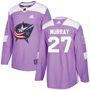 Pánské NHL Columbus Blue Jackets dresy 27 Ryan Murray Authentic Nachový Adidas Fights Cancer Practice