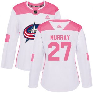 Dámské NHL Columbus Blue Jackets dresy 2 Ryan Murray Authentic Bílý Růžový Adidas7 Fashion