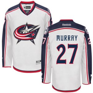 Dětské NHL Columbus Blue Jackets dresy 27 Ryan Murray Authentic Bílý Reebok Venkovní hokejové dresy