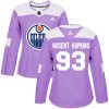 Dámské NHL Edmonton Oilers dresy 93 Ryan Nugent Hopkins Authentic Nachový Adidas Fights Cancer Practice
