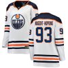 Dámské NHL Edmonton Oilers dresy 93 Ryan Nugent Hopkins Breakaway Bílý Fanatics Branded Venkovní