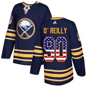 Dětské NHL Buffalo Sabres dresy 90 Ryan OReilly Authentic Námořnická modrá Adidas USA Flag Fashion