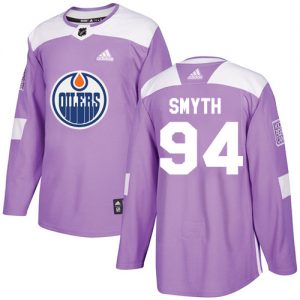 Pánské NHL Edmonton Oilers dresy 94 Ryan Smyth Authentic Nachový Adidas Fights Cancer Practice
