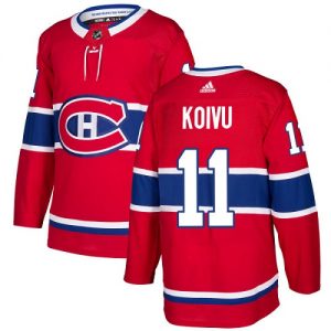 Pánské NHL Montreal Canadiens dresy 11 Saku Koivu Authentic Červené Adidas Domácí