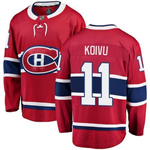 Pánské NHL Montreal Canadiens dresy 11 Saku Koivu Breakaway Červené Fanatics Branded Domácí