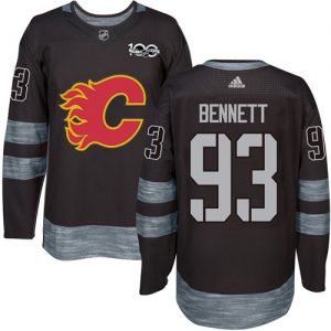 Pánské NHL Calgary Flames dresy 93 Sam Bennett Authentic Černá Adidas 1917 2017 100th Anniversary