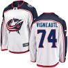 Dětské NHL Columbus Blue Jackets dresy 74 Sam Vigneault Breakaway Bílý Fanatics Branded Venkovní