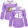 Dámské NHL Anaheim Ducks dresy 45 Sami Vatanen Authentic Nachový Adidas Fights Cancer Practice