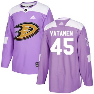 Dětské NHL Anaheim Ducks dresy 45 Sami Vatanen Authentic Nachový Adidas Fights Cancer Practice