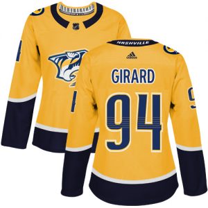 Dámské NHL Nashville Predators dresy 94 Samuel Girard Authentic Zlato Adidas Domácí