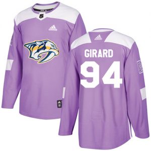 Dětské NHL Nashville Predators dresy 94 Samuel Girard Authentic Nachový Adidas Fights Cancer Practice