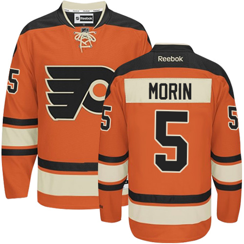 Pánské NHL Philadelphia Flyers dresy 5 Samuel Morin Authentic Oranžový Reebok New Alternativní