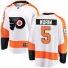 Pánské NHL Philadelphia Flyers dresy 5 Samuel Morin Breakaway Bílý Fanatics Branded Venkovní