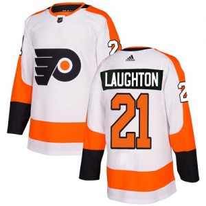 Pánské NHL Philadelphia Flyers dresy 21 Scott Laughton Authentic Bílý Adidas Venkovní