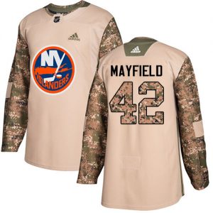 Dětské NHL New York Islanders dresy 42 Scott Mayfield Authentic Camo Adidas Veterans Day Practice