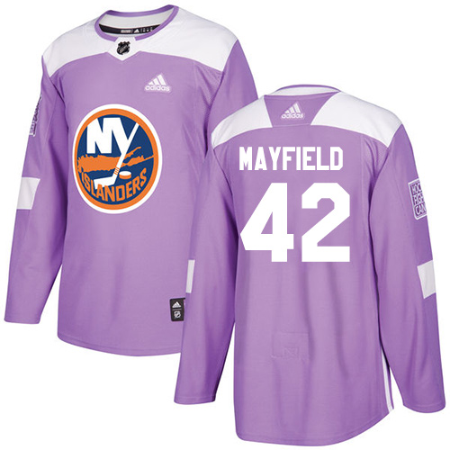 Dětské NHL New York Islanders dresy 42 Scott Mayfield Authentic Nachový Adidas Fights Cancer Practice