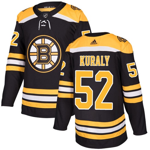 Pánské NHL Boston Bruins dresy Sean Kuraly 52 Authentic Černá Adidas Domácí