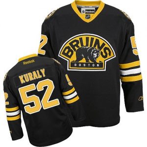 Pánské NHL Boston Bruins dresy Sean Kuraly 52 Authentic Černá Reebok Alternativní hokejové dresy