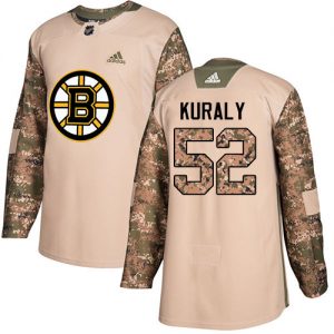 Pánské NHL Boston Bruins dresy Sean Kuraly 52 Authentic Camo Adidas Veterans Day Practice