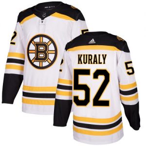 Pánské NHL Boston Bruins dresy Sean Kuraly 52 Authentic Bílý Adidas Venkovní