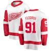 Dětské NHL Detroit Red Wings dresy 91 Sergei Fedorov Breakaway Bílý Fanatics Branded Venkovní