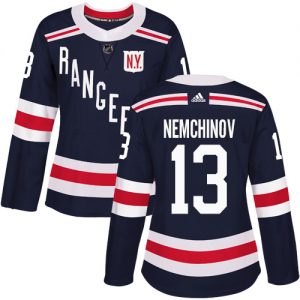 Dámské NHL New York Rangers dresy 13 Sergei Nemchinov Authentic Námořnická modrá Adidas 2018 Winter Classic