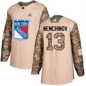 Dětské NHL New York Rangers dresy 13 Sergei Nemchinov Authentic Camo Adidas Veterans Day Practice