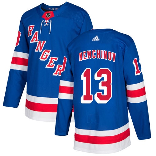 Dětské NHL New York Rangers dresy 13 Sergei Nemchinov Authentic královská modrá Adidas Domácí