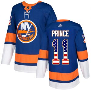 Pánské NHL New York Islanders dresy 11 Shane Prince Authentic královská modrá Adidas USA Flag Fashion