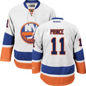 Pánské NHL New York Islanders dresy 11 Shane Prince Authentic Bílý Reebok Venkovní hokejové dresy