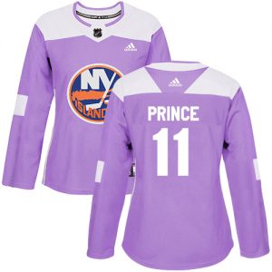 Dámské NHL New York Islanders dresy 11 Shane Prince Authentic Nachový Adidas Fights Cancer Practice